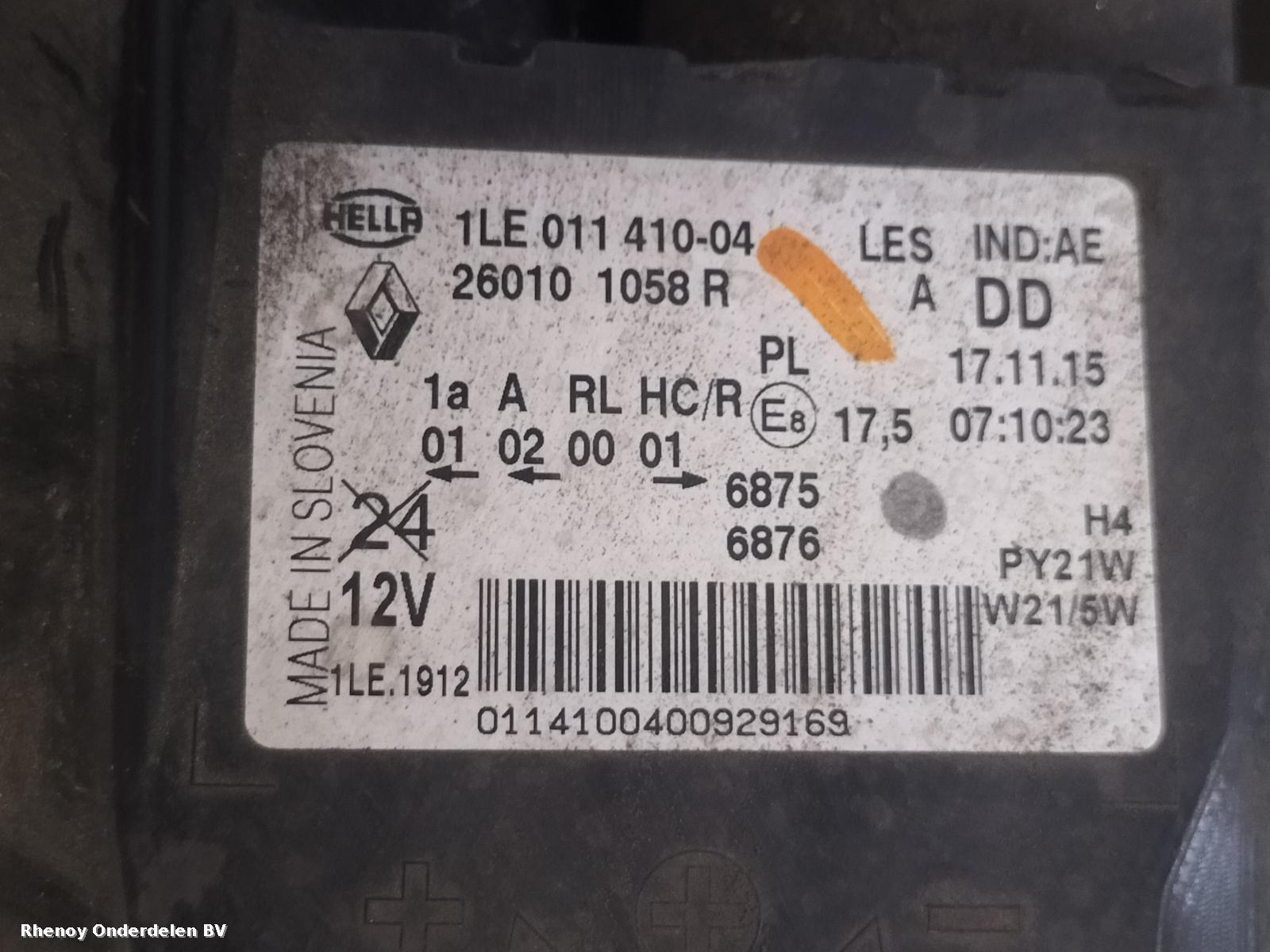 View Auto part VOORKOP COMPLEET RENAULT TRAFIC 2016