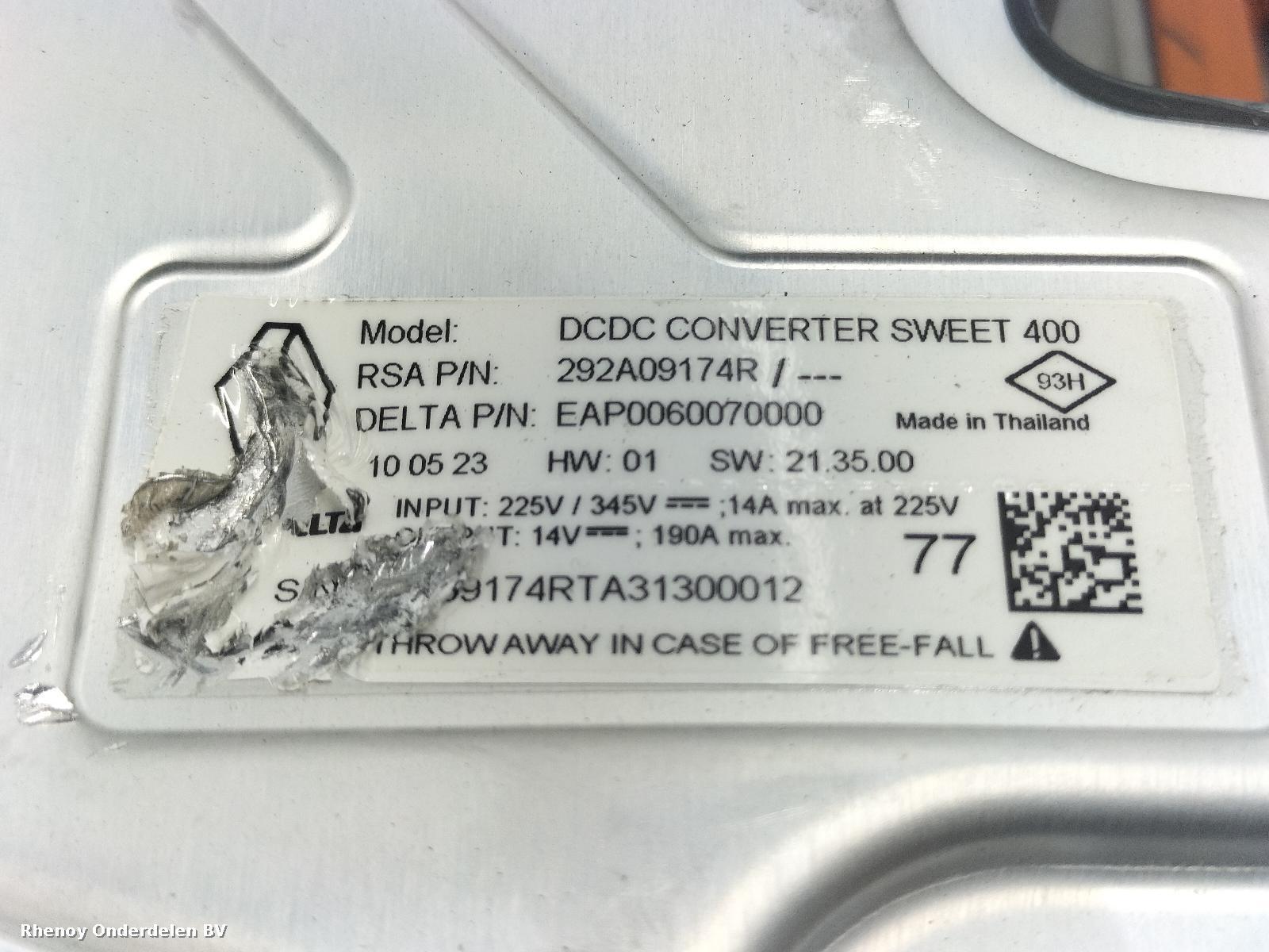 View Auto part EV/Hybrid Electronic Inverter Unit RENAULT RAFALE 2024