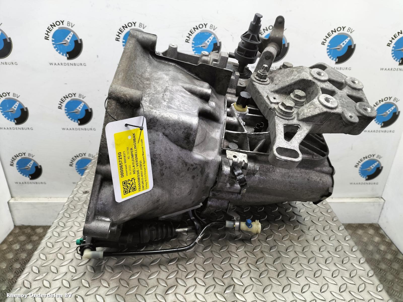 2022 CITROEN RELAY/JUMPER TRANSMISSIE / VERSNELLINGSBAK View Auto part TRANSMISSIE / VERSNELLINGSBAK CITROEN RELAY/JUMPER 2022