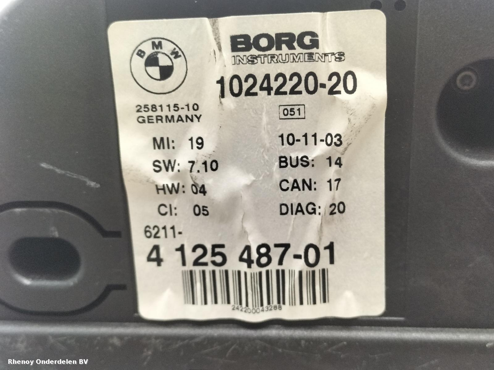 View Auto part KLOKKENPANEEL BMW Z4 2004
