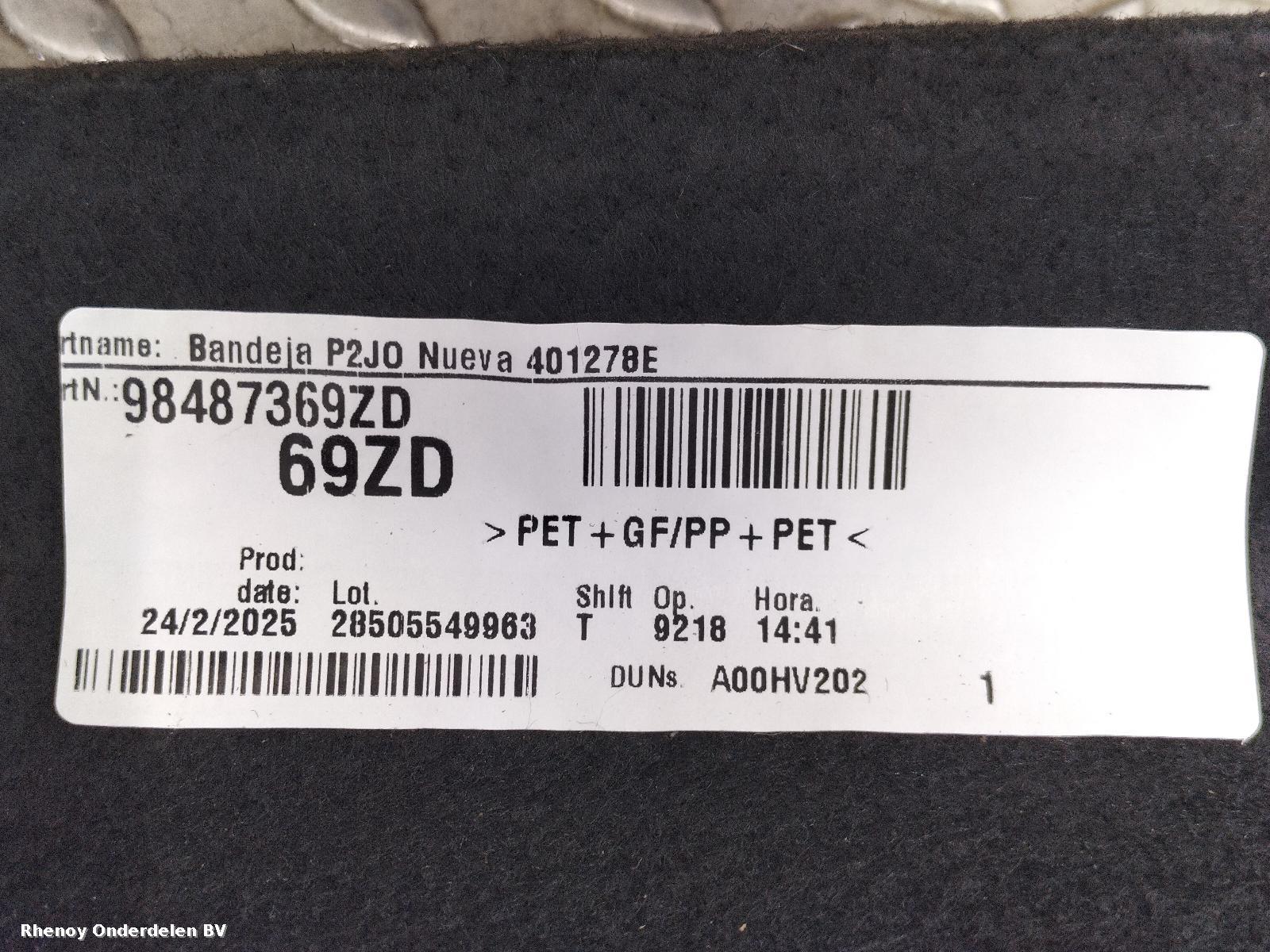 View Auto part HOEDENPLANK PEUGEOT 208 2025