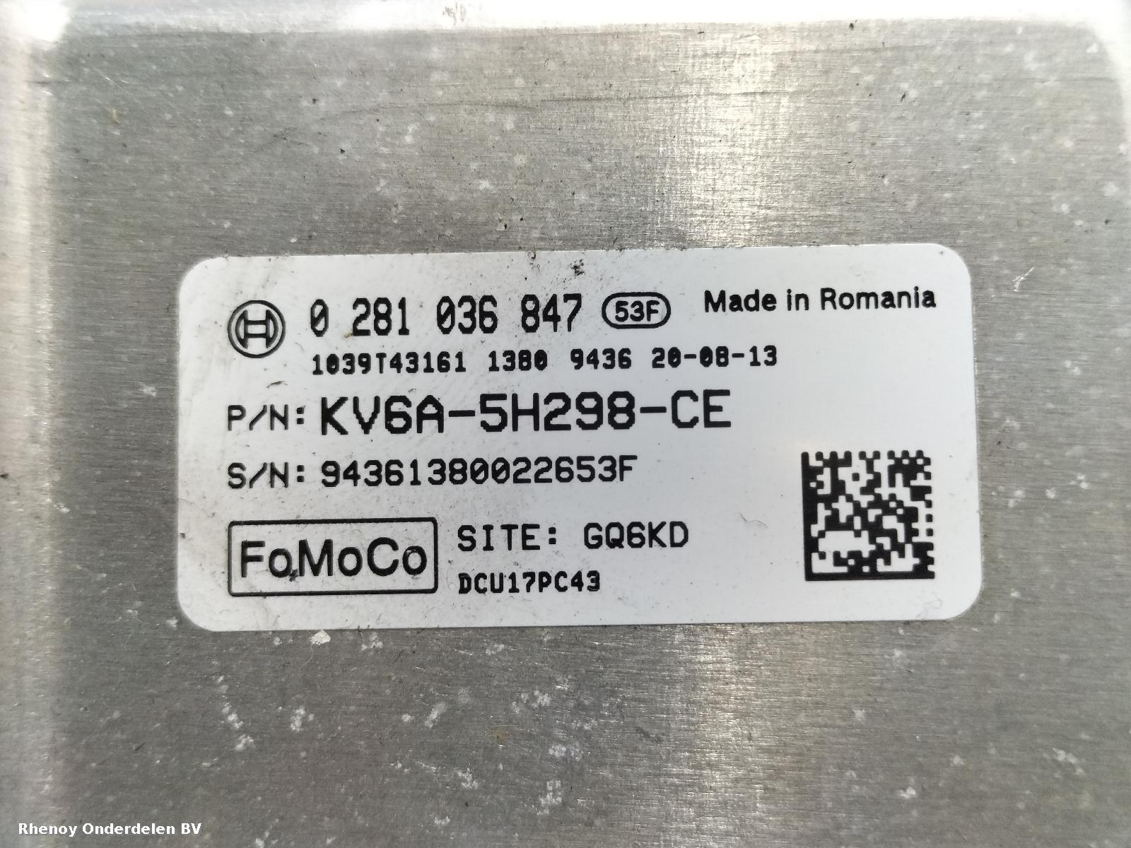 View Auto part ECU FORD TRANSIT 2020