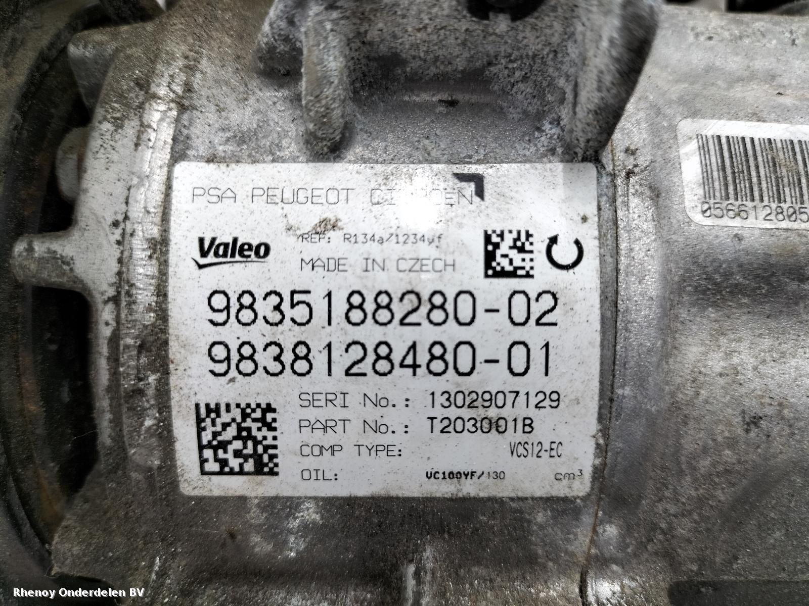 2021 PEUGEOT 3008 AIRCO COMPRESSOR / AIRCOPOMP View Auto part AIRCO COMPRESSOR / AIRCOPOMP PEUGEOT 3008 2021