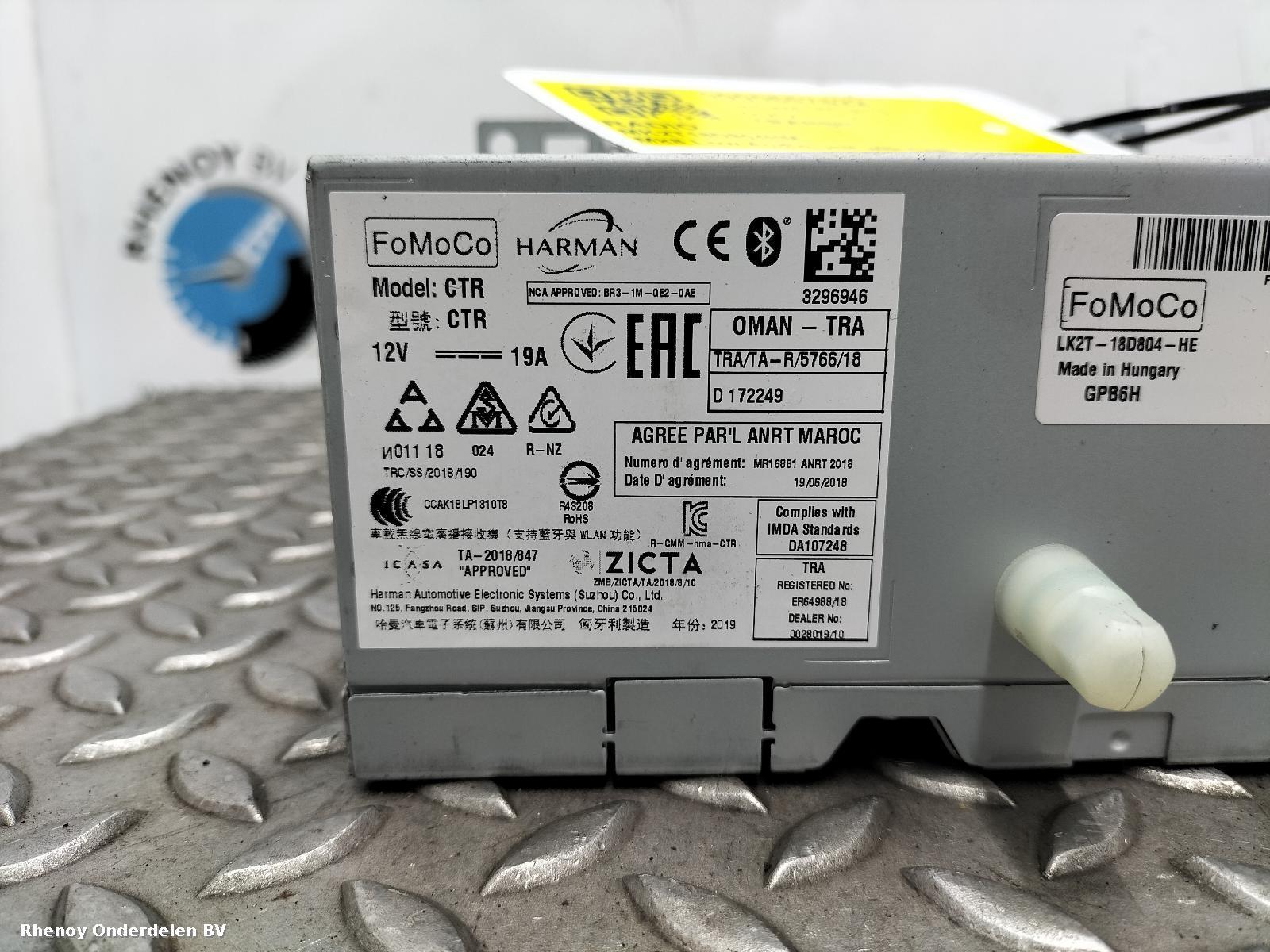 2021 FORD TRANSIT RADIO View Auto part RADIO FORD TRANSIT 2021