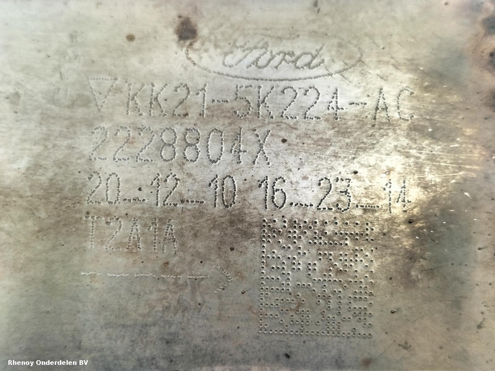 2021 FORD TRANSIT KATALYSATOR View Auto part KATALYSATOR FORD TRANSIT 2021