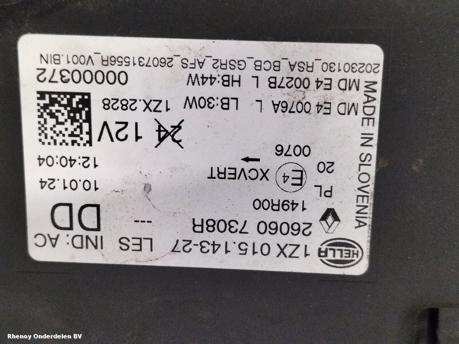 View Auto part VOORKOP COMPLEET RENAULT MEGANE E-TECH 2024