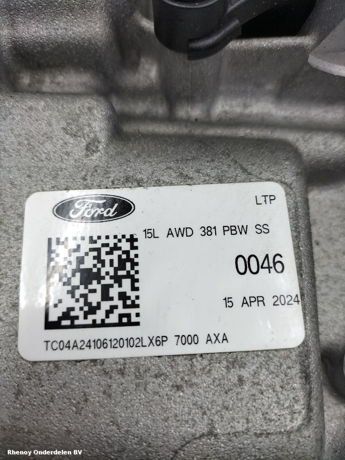 2024 FORD KUGA TRANSMISSIE / VERSNELLINGSBAK View Auto part TRANSMISSIE / VERSNELLINGSBAK FORD KUGA 2024