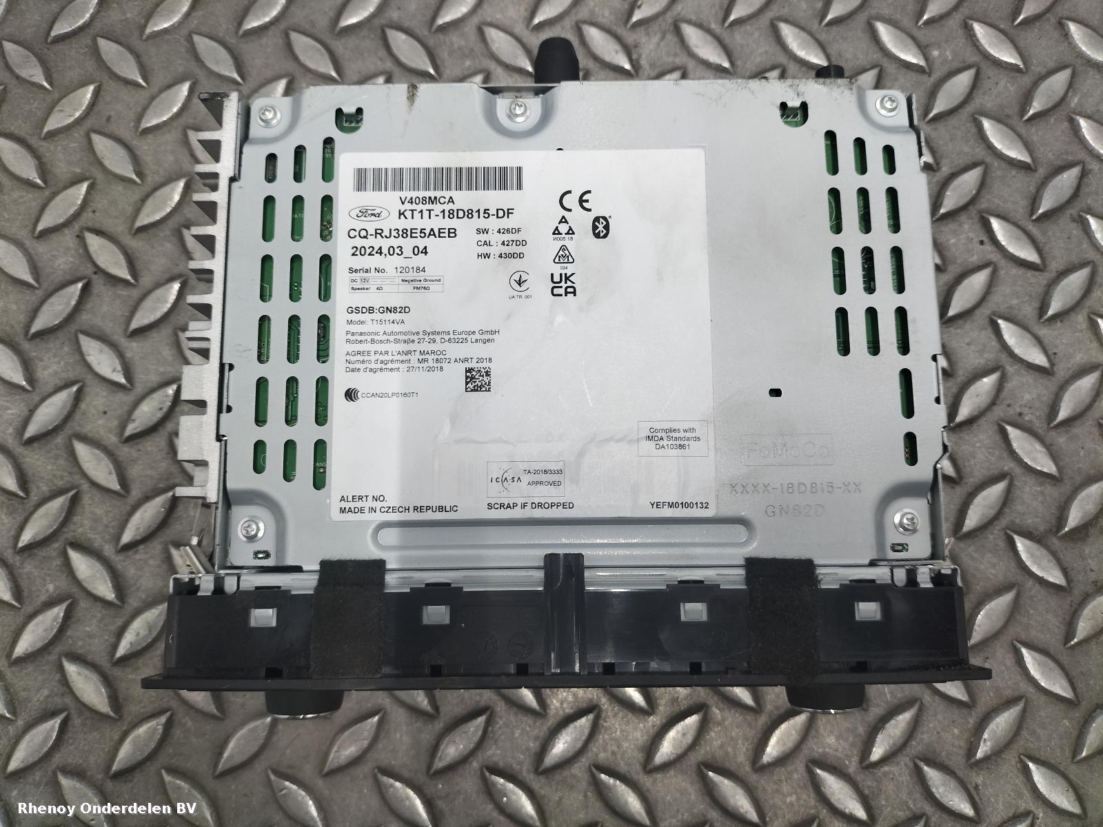 View Auto part RADIO FORD TRANSIT CONNECT 2024