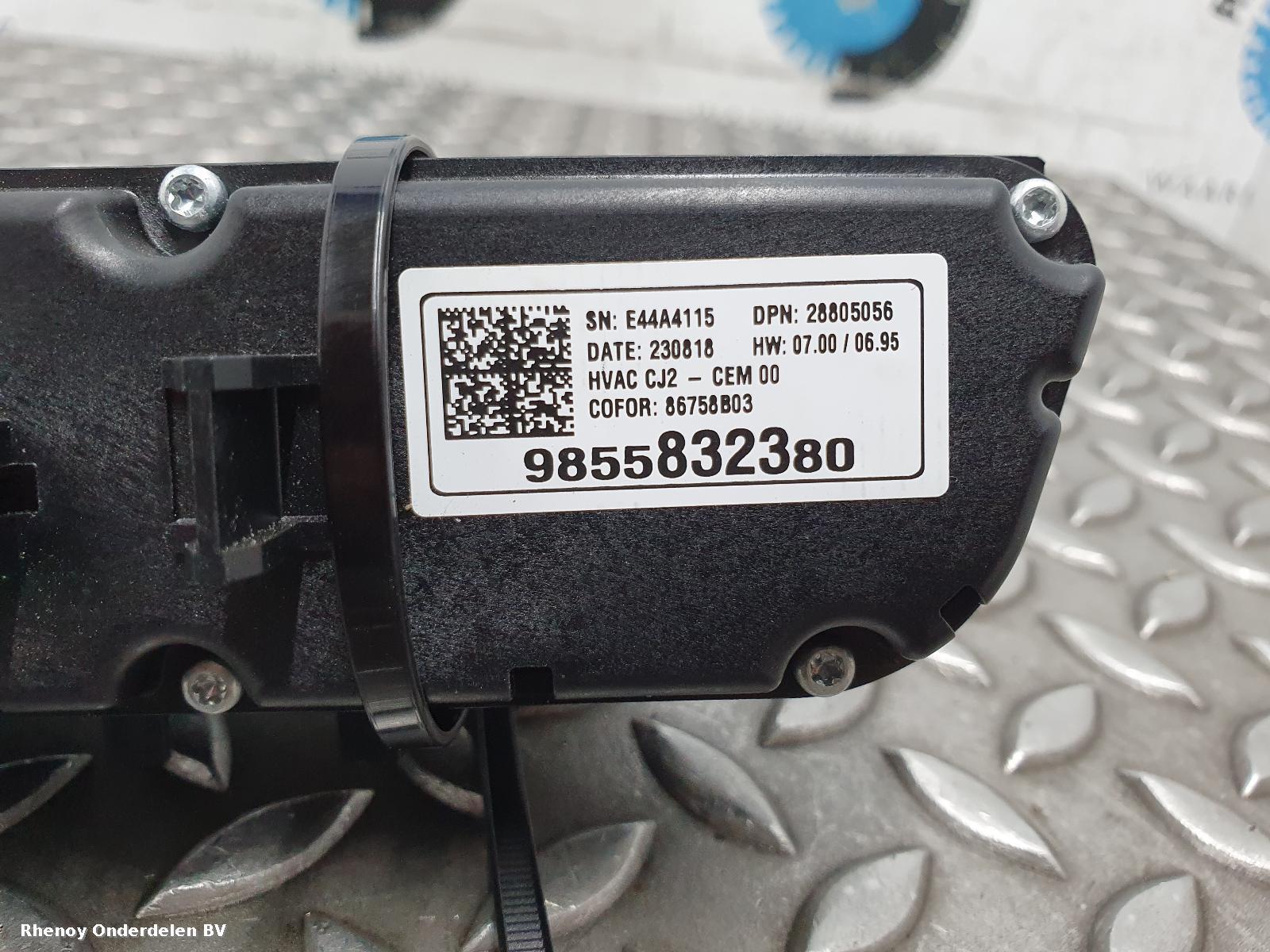 View Auto part KACHEL BEDIENINGSPANEEL OPEL / VAUXHALL CROSSLAND 2023