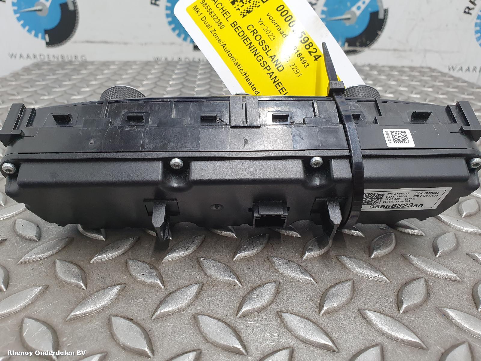 View Auto part KACHEL BEDIENINGSPANEEL OPEL / VAUXHALL CROSSLAND 2023