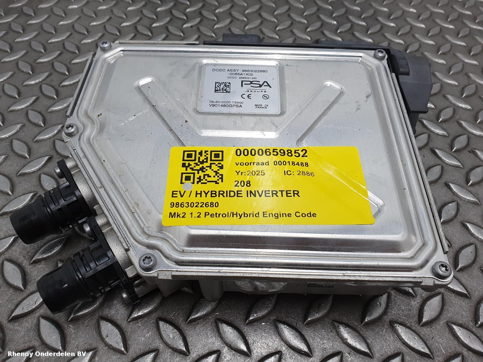 Bekijk Auto-onderdeel EV / HYBRIDE ELEKTRONISCHE OMVORMER PEUGEOT 208 2025