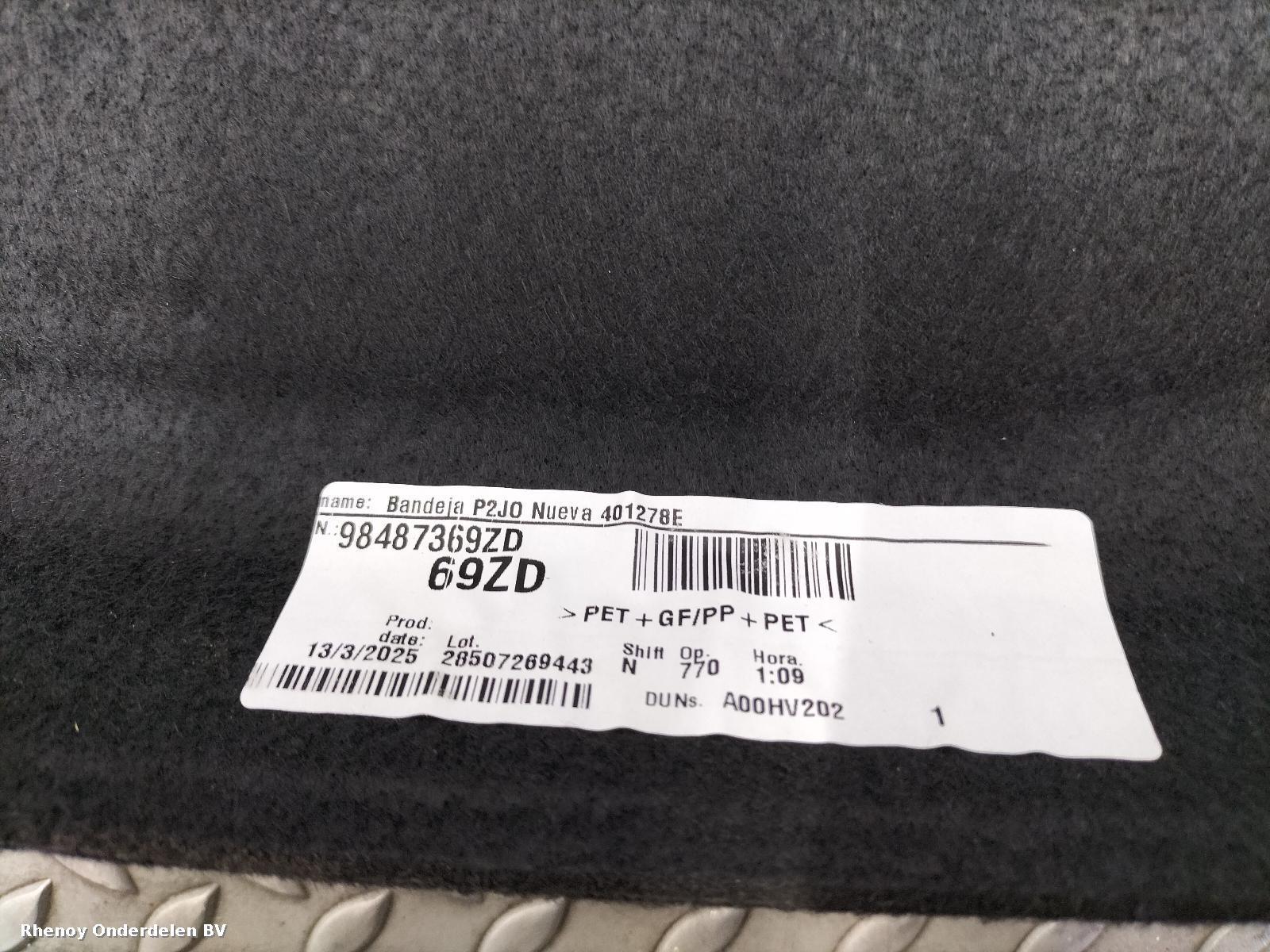 2025 PEUGEOT 208 HOEDENPLANK View Auto part HOEDENPLANK PEUGEOT 208 2025