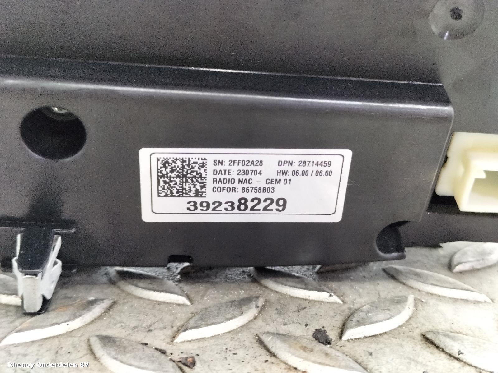 View Auto part NAVIGATIE OPEL / VAUXHALL CROSSLAND 2023