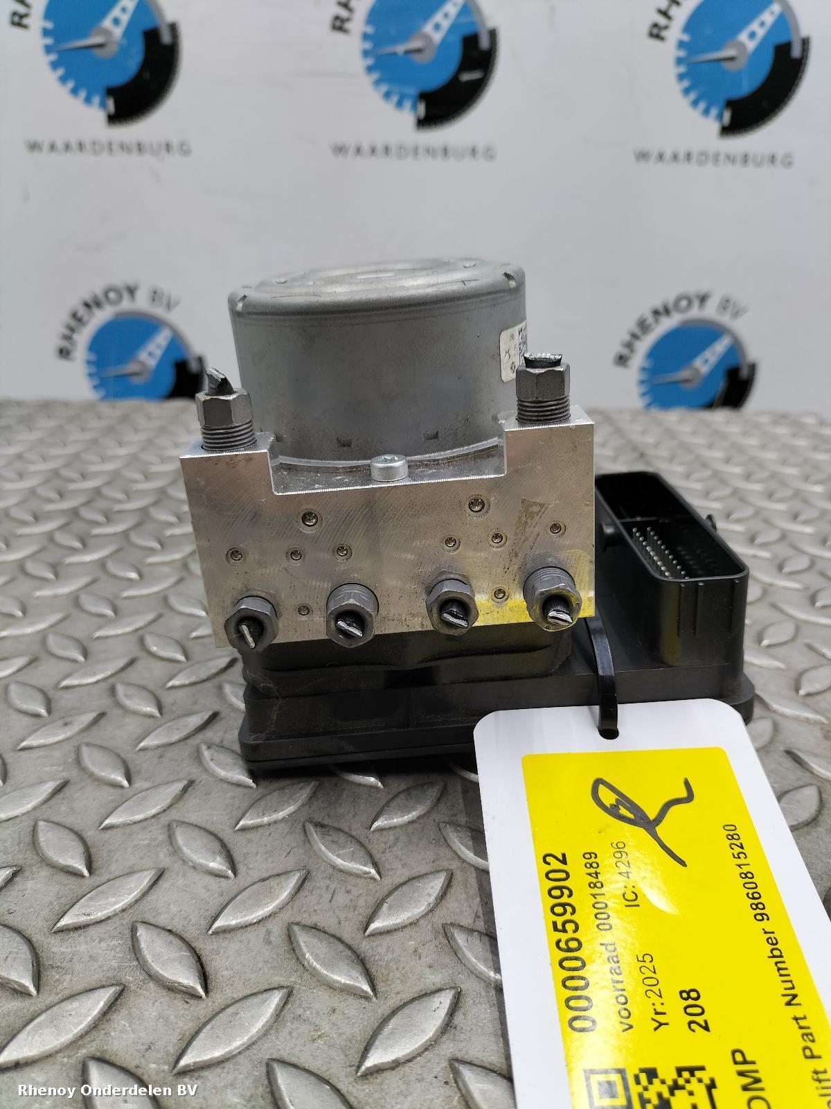 View Auto part ABS POMP  PEUGEOT 208 2025
